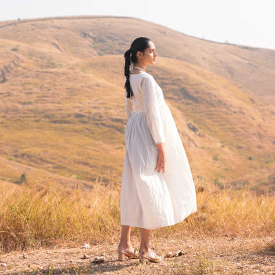 Beige Nicola Midi Dress - OurDve