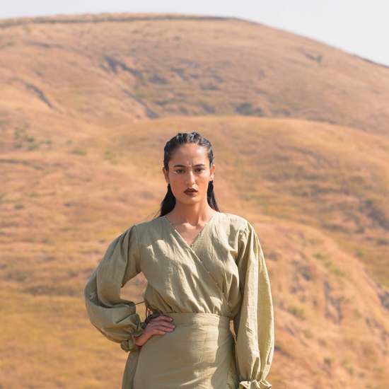Moon Lit Top - Tea Green