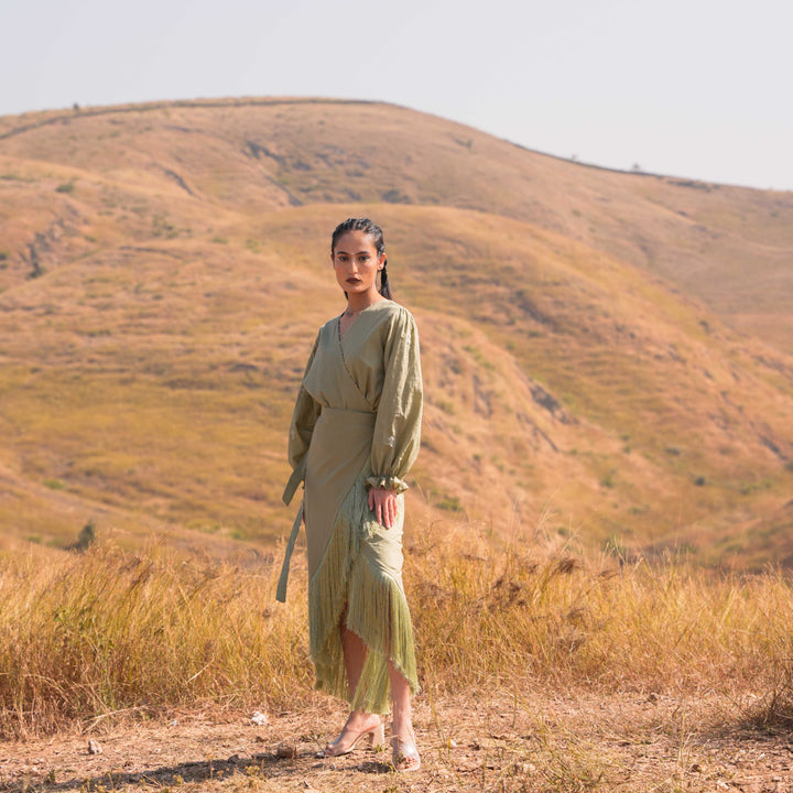 Moon Lit Skirt - Tea Green
