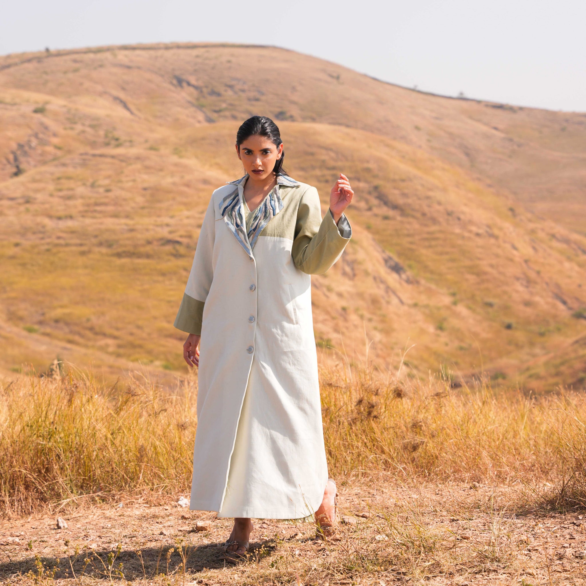 Zoya Dress and Jacket Set Grey