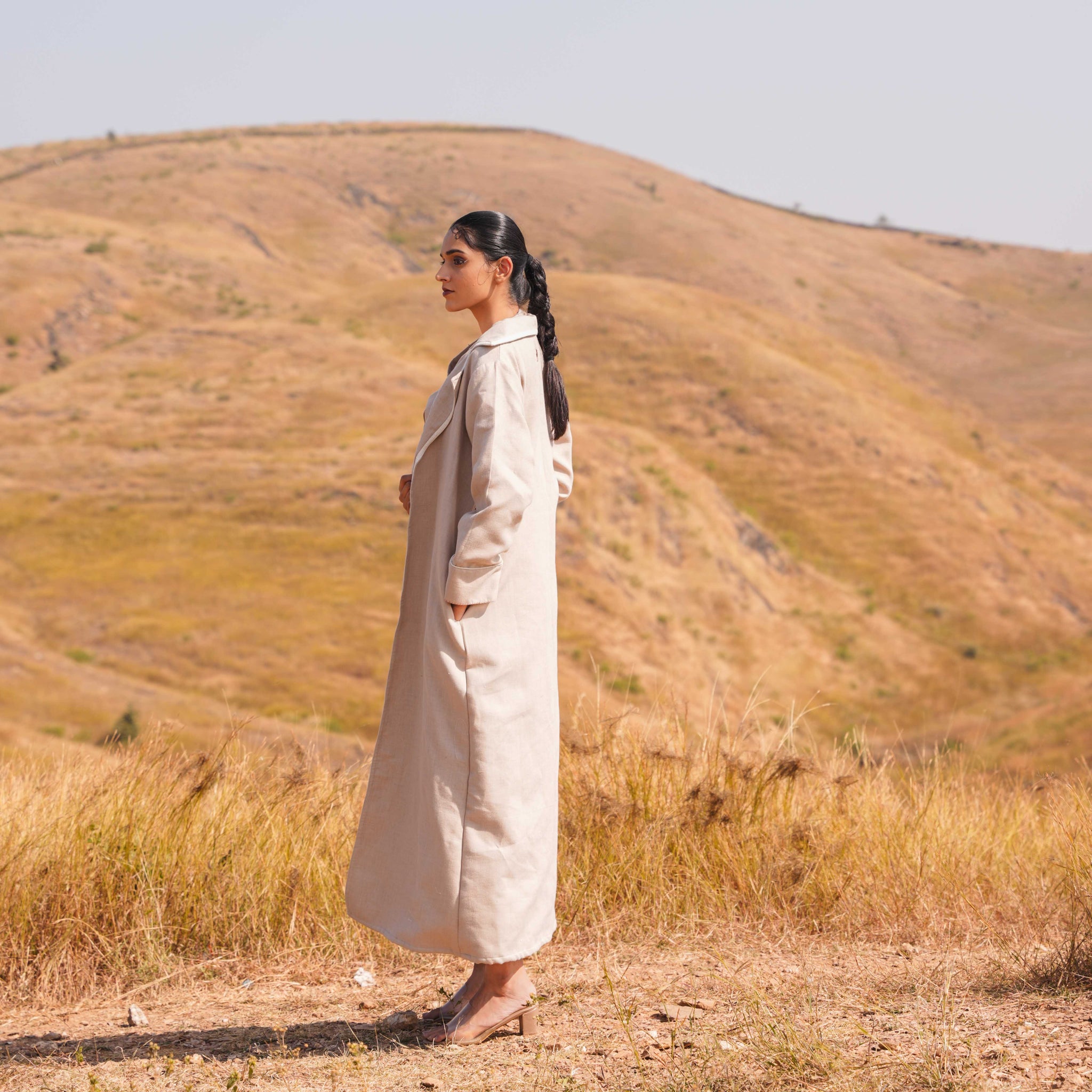 Aria Dress and Jacket Set Brown