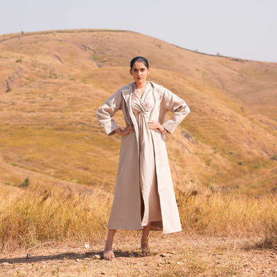 Aria Dress and Jacket Set Brown