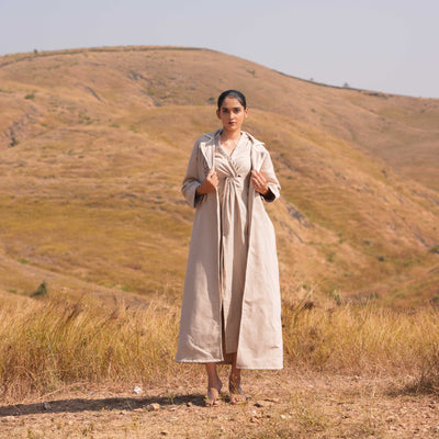 Aria Dress and Jacket Set Brown