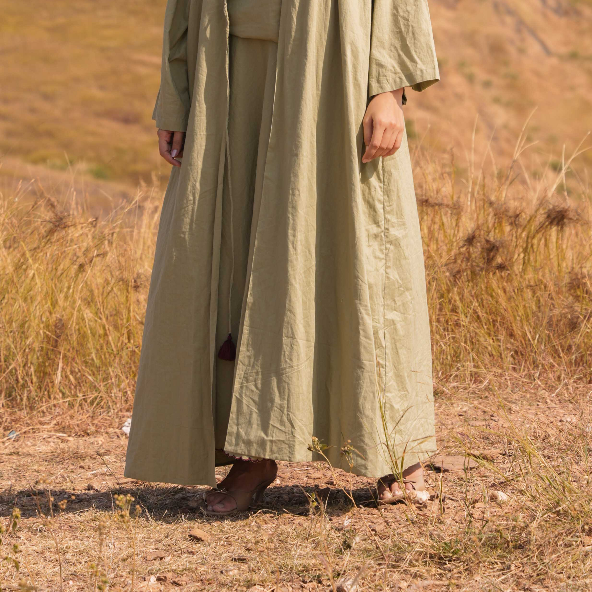Frost Fall Skirt - Tea Green