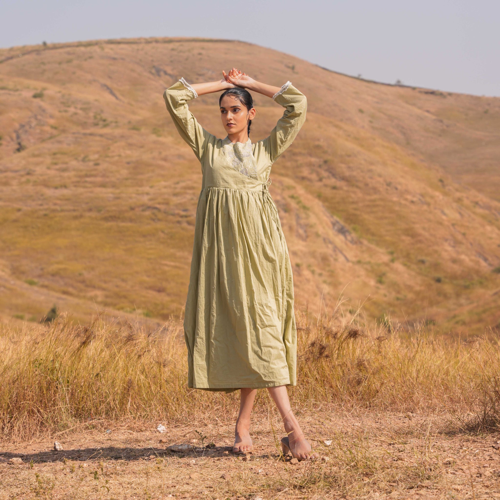 Nicola Dress Pale Green