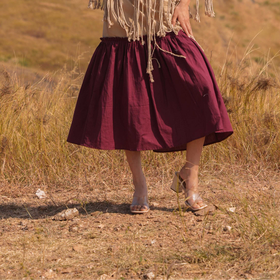 Noura Skirt - Brown