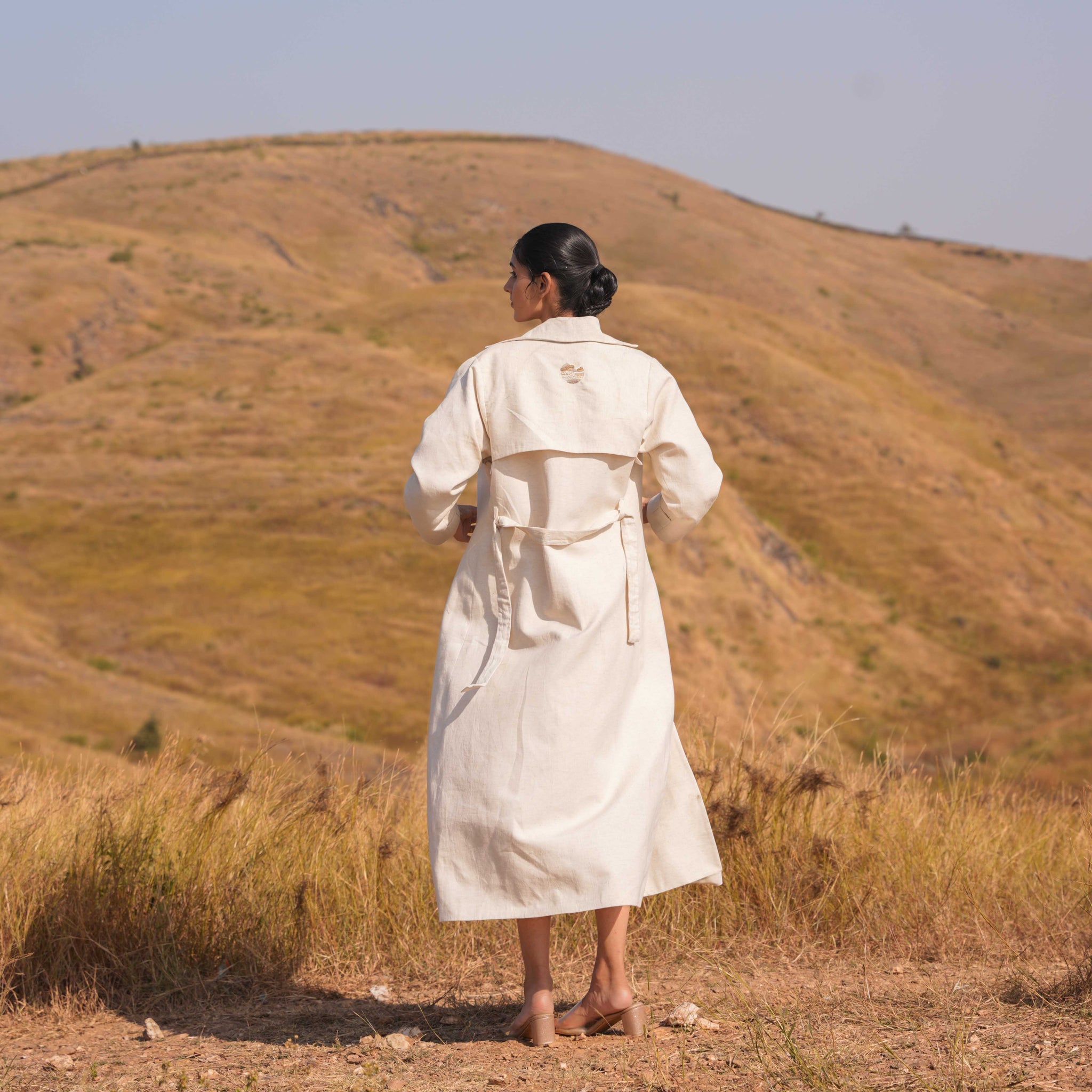 Miraya Dress and Jacket Set Beige