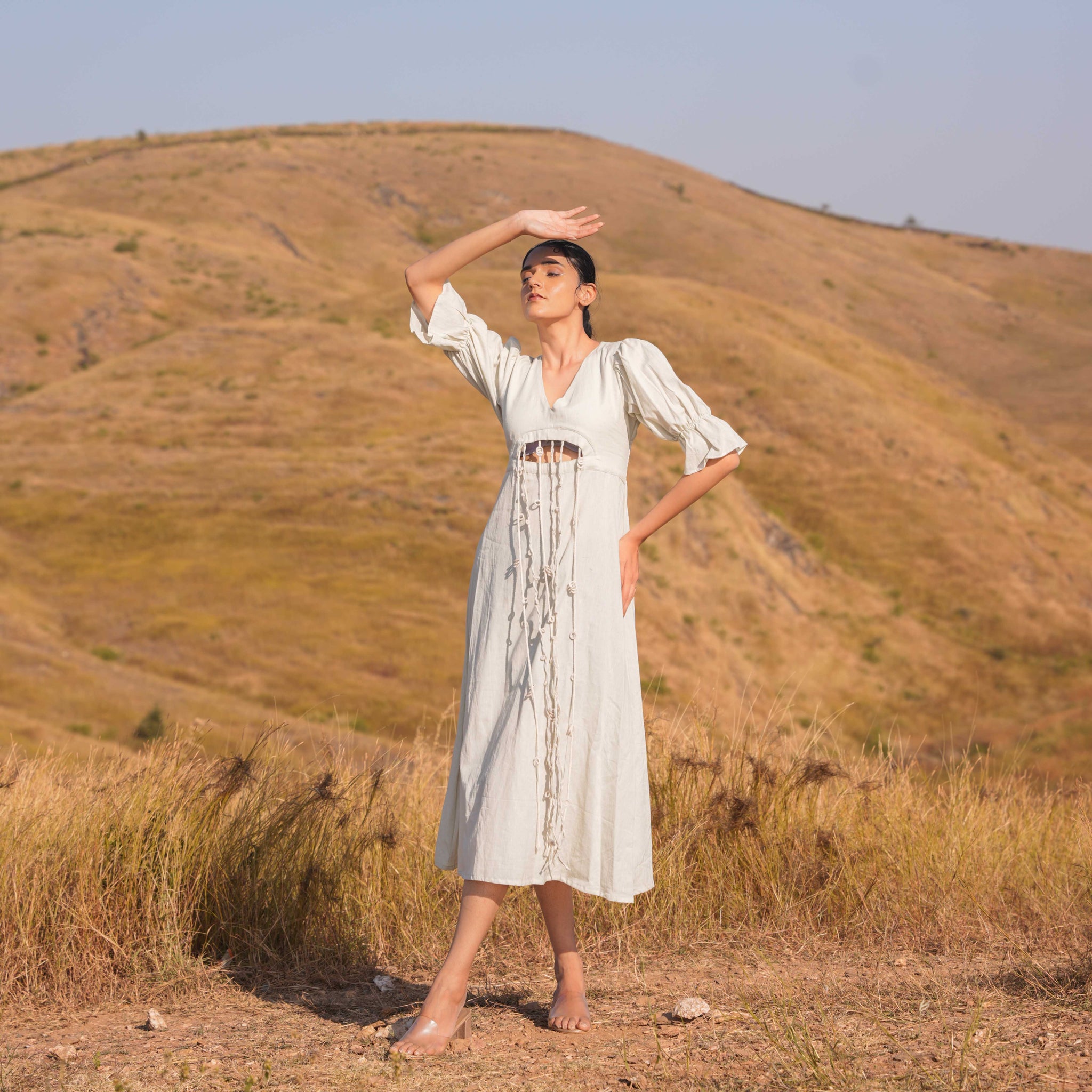 Miraya Dress and Jacket Set Grey