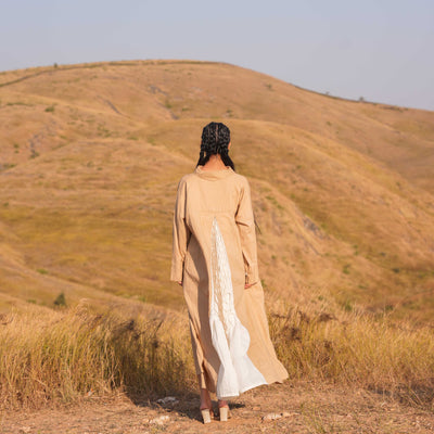 Brown Rio Cotton Midi Dress - OurDve
