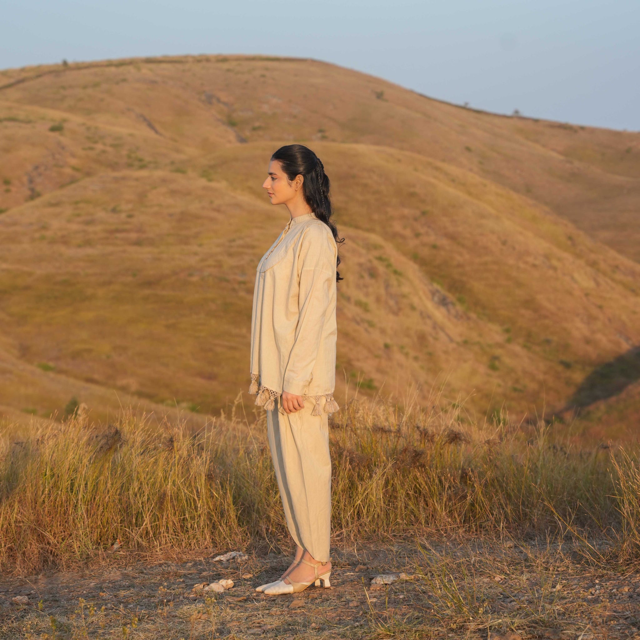 Arlo Top and Pant Co-ord Set Ivory