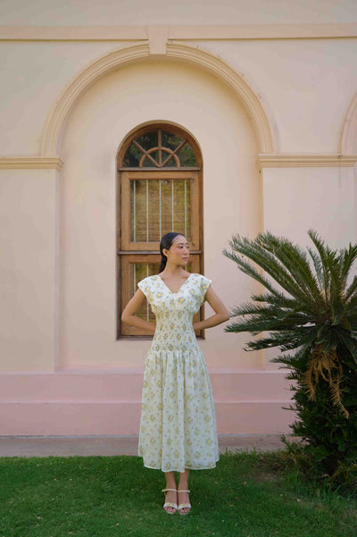 Annie Dress and Jacket Set - Lemon Print
