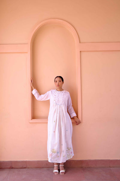 Zeno Dress - White Printed