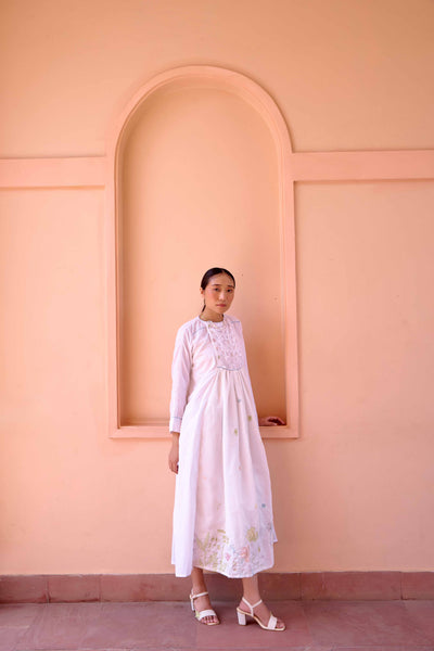 Zeno Dress - White Printed