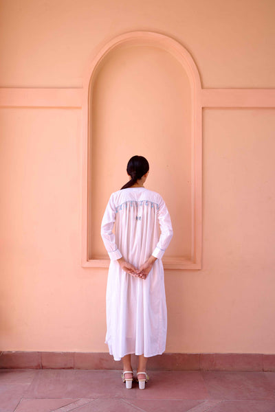 Zeno Dress - White Printed