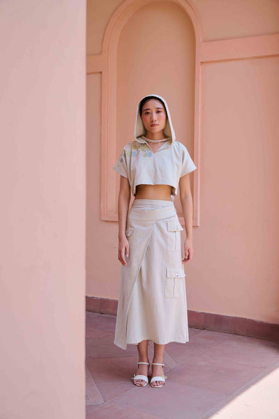 Edwin Top and Skirt Set - Grey