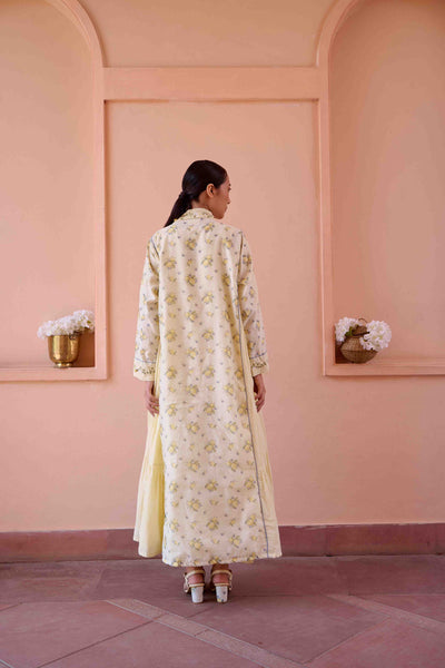 Amily Dress and Jacket Set - Lemon Print