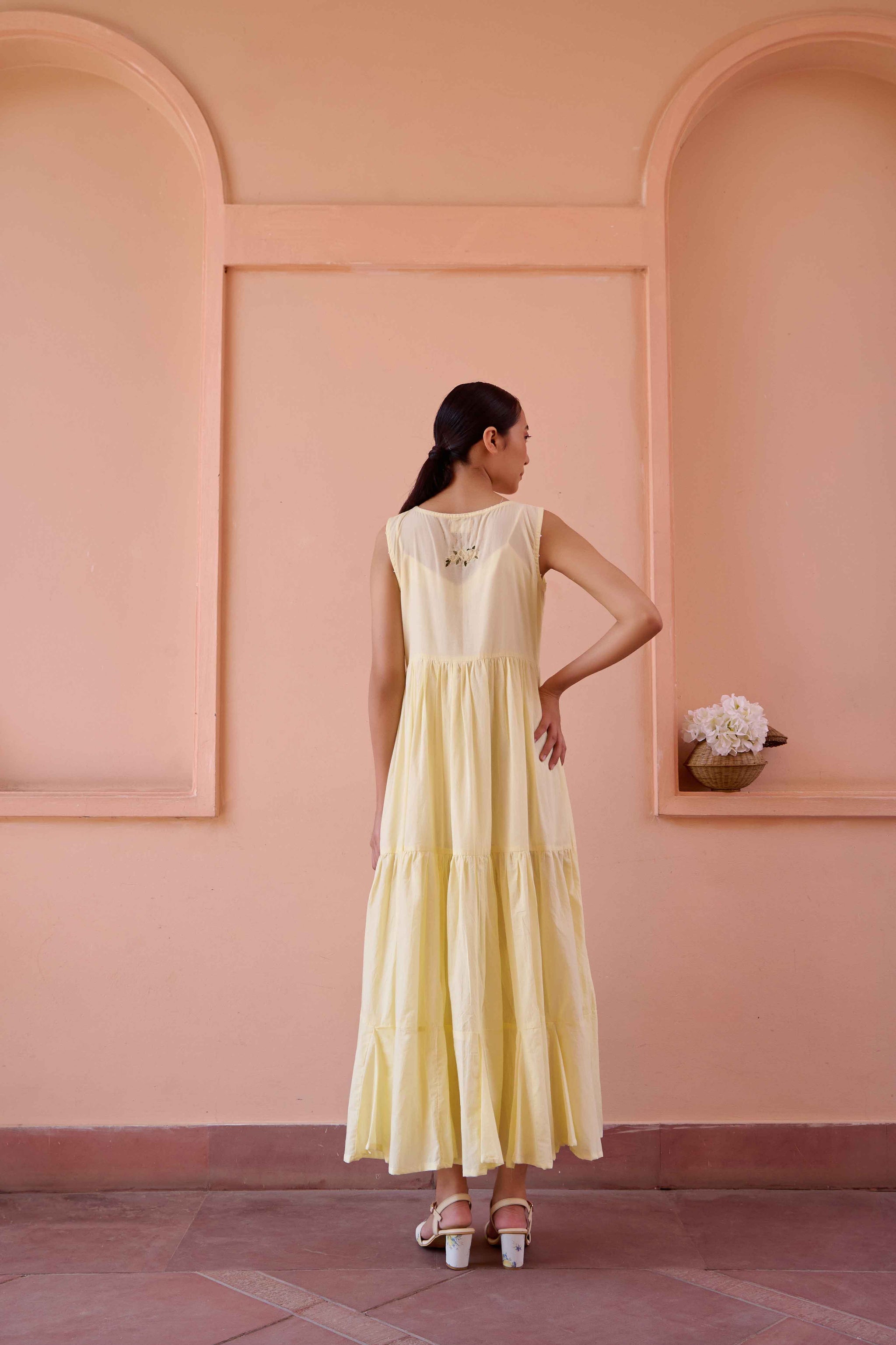 Amily Dress and Jacket Set - Lemon Print