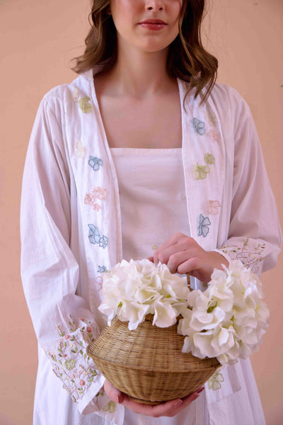 Betty Dress and Jacket Set - White