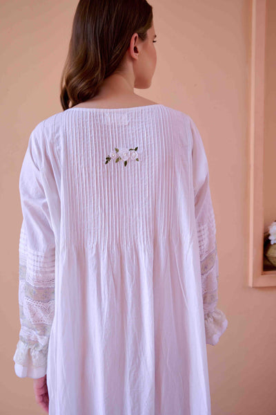 Nancy Dress - White