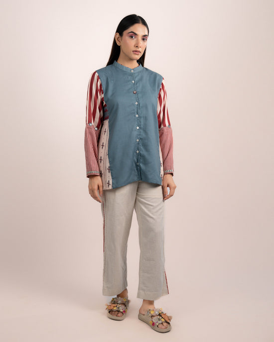 Lyra Shirt - Normandy Blue