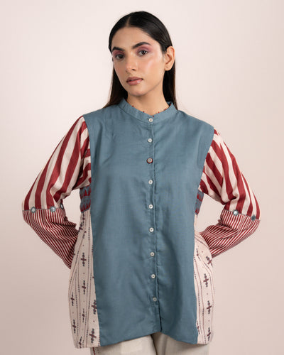 Lyra Shirt - Normandy Blue