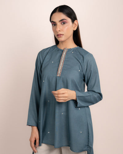 Luna Top - Normandy Blue