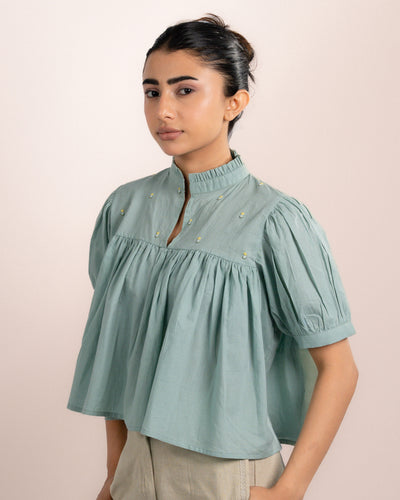 Rosy Top - Mint Blue