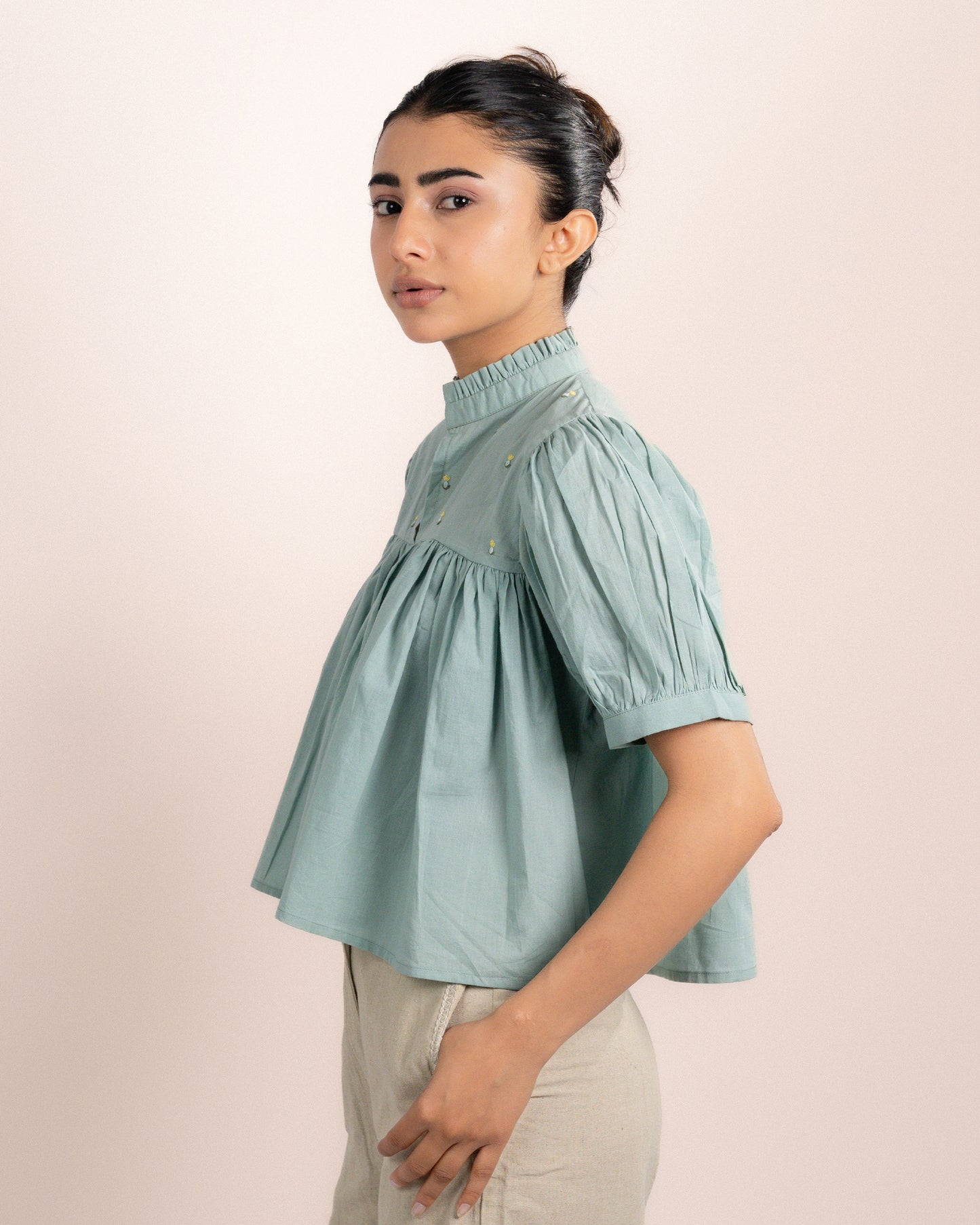 Rosy Top - Mint Blue