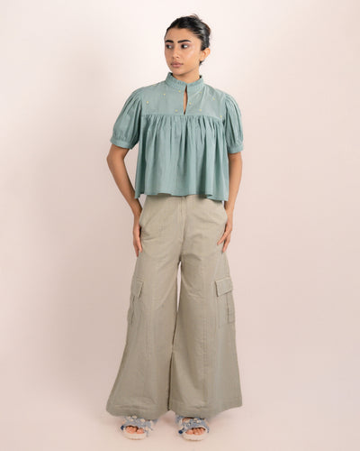 Rosy Top - Mint Blue