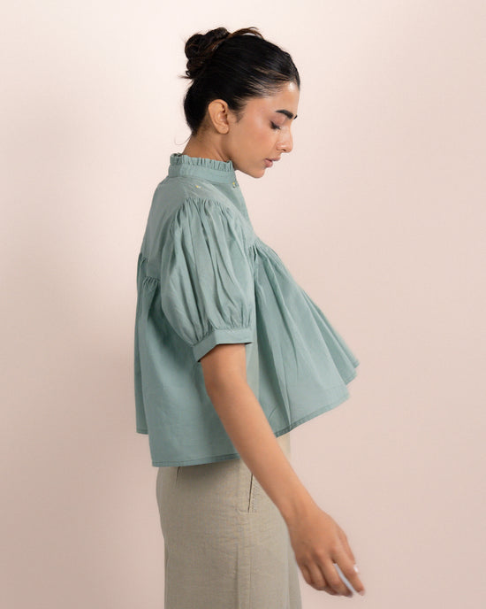 Rosy Top - Mint Blue