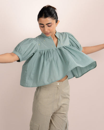 Rosy Top - Mint Blue