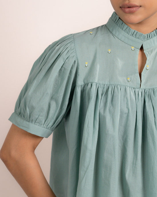Rosy Top - Mint Blue
