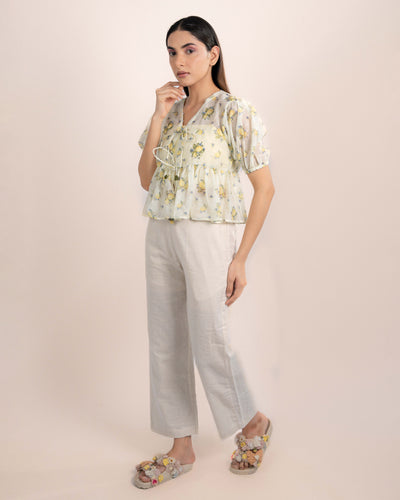 Noe Tube Top + Top - Lemon Yellow Print