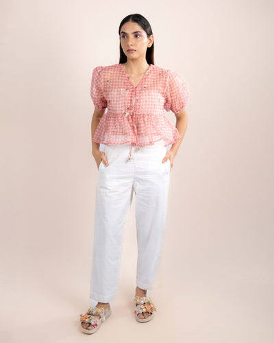 Noe Tube Top + Top - Pink Checks