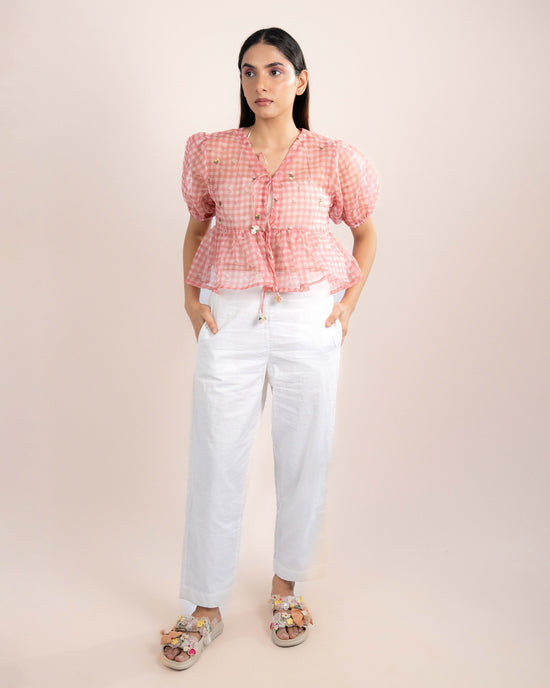 Noe Tube Top + Top - Pink Checks