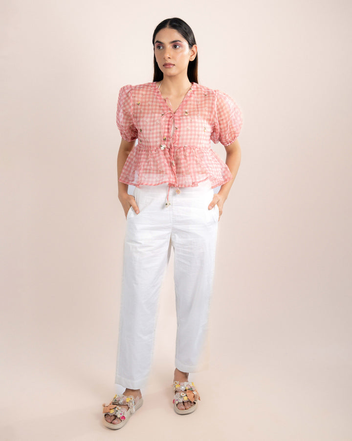 Noe Tube Top + Top - Pink Checks