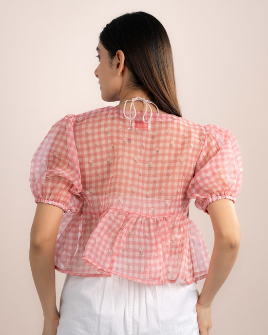 Noe Tube Top + Top - Pink Checks