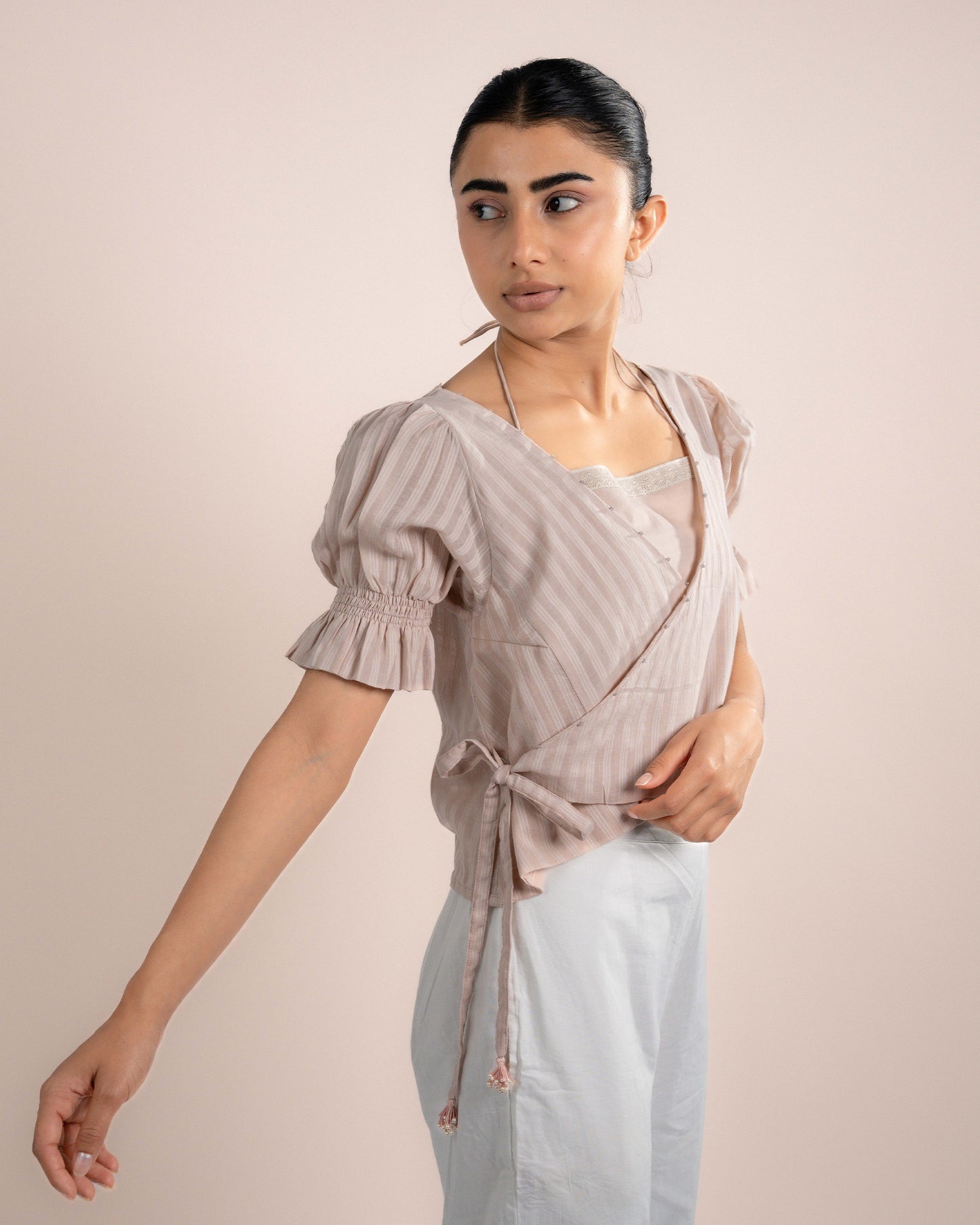 Koi Tube Top + Top - Flamingo Pink Strips