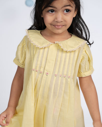 Daisy Dress - Lemon Yellow