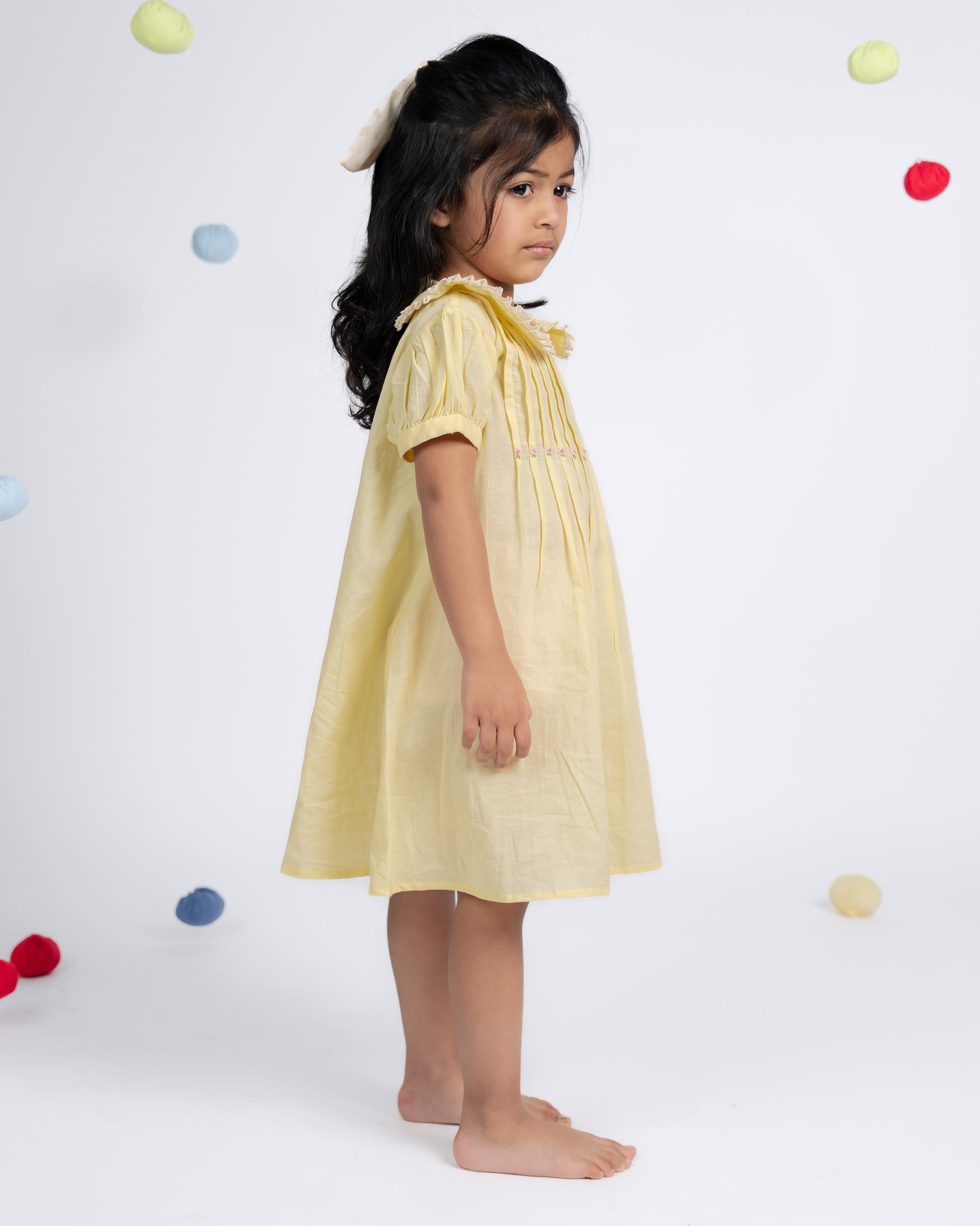 Daisy Dress - Lemon Yellow