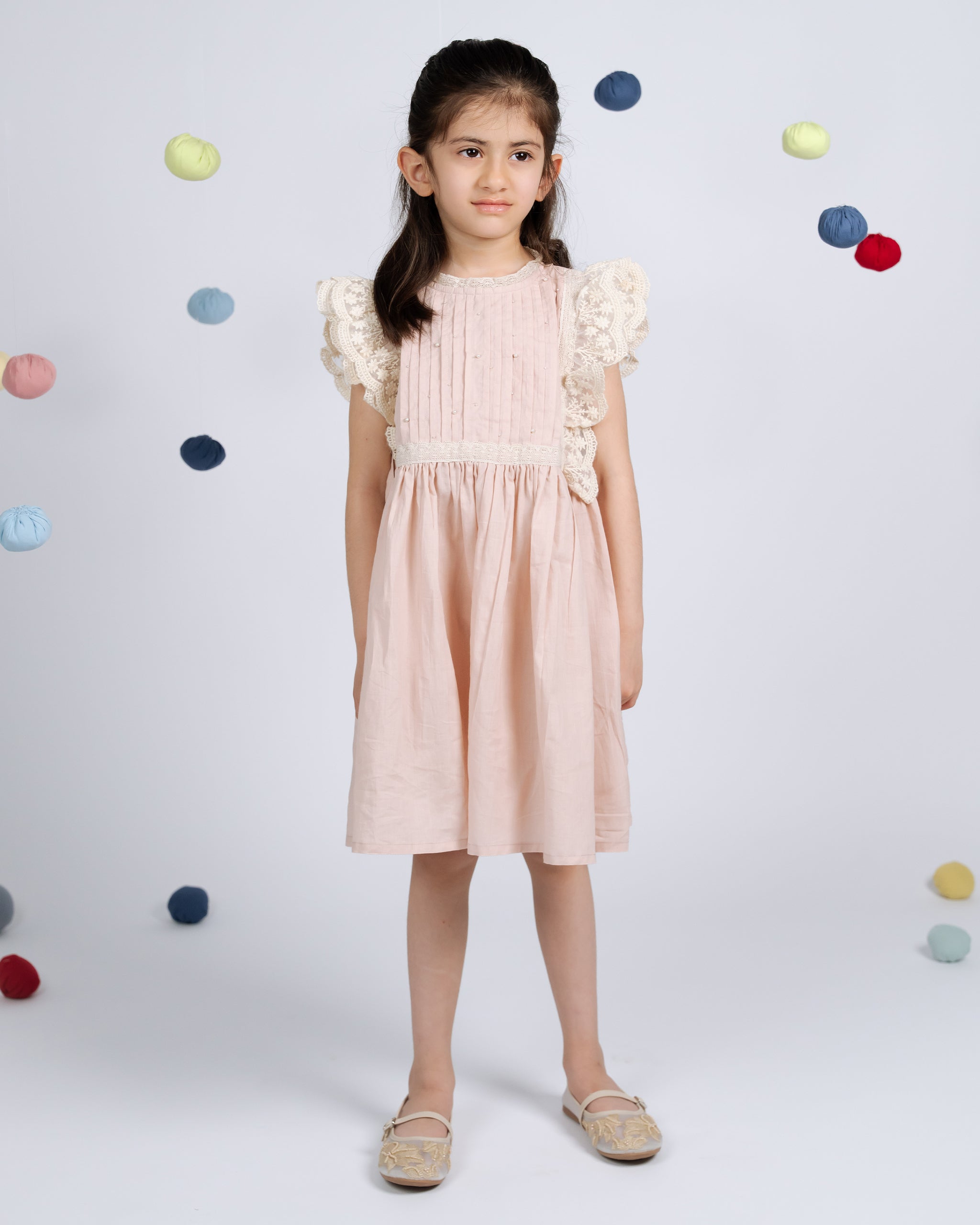 Rosie Dress - Flamingo Pink