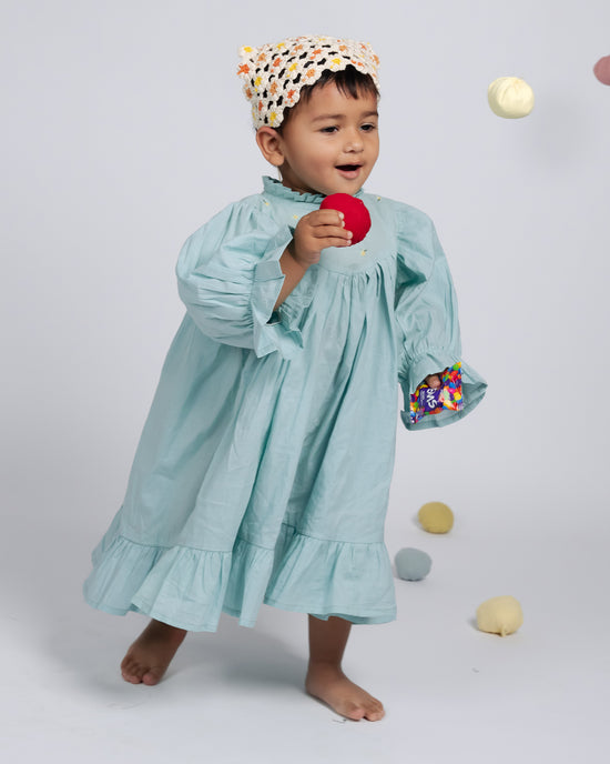 Tilly Dress - Sea Blue