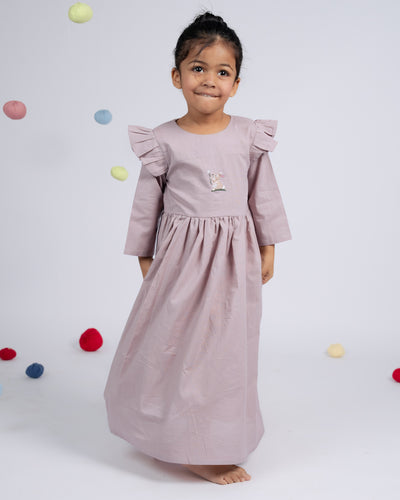 Caramel Cloud Dress - Ash Pink