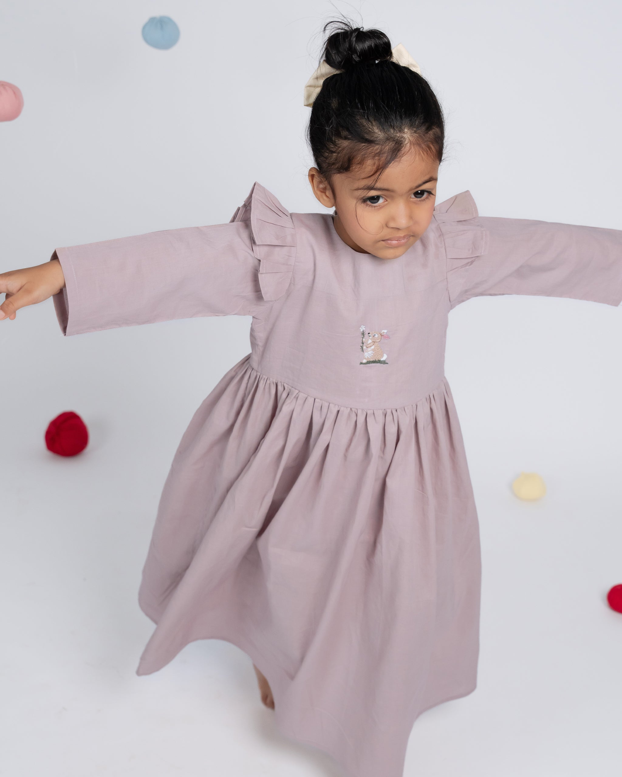 Caramel Cloud Dress - Ash Pink