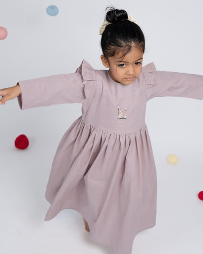 Caramel Cloud Dress - Ash Pink