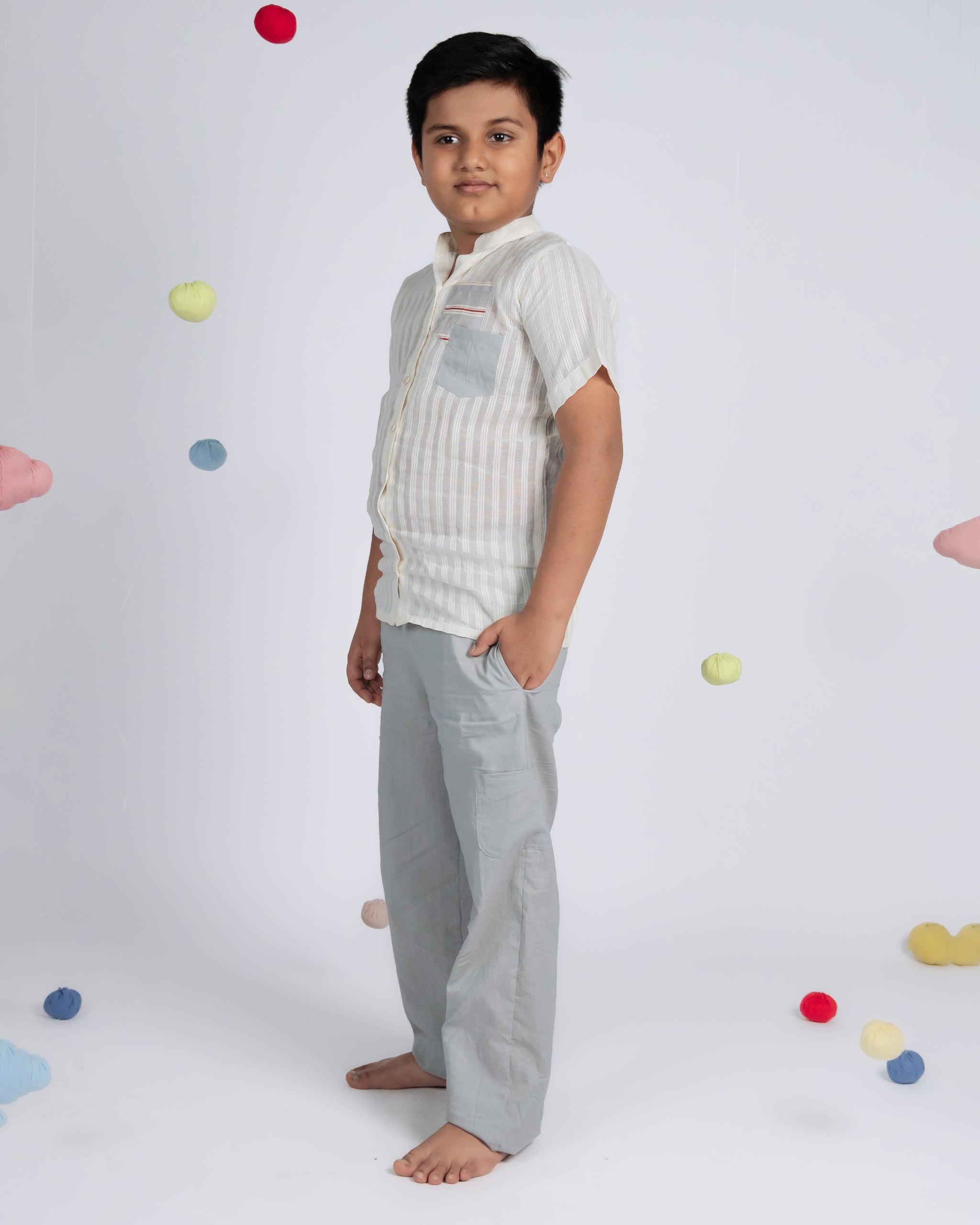 Tiny Trend Set Co-ord Set - Beige Grey