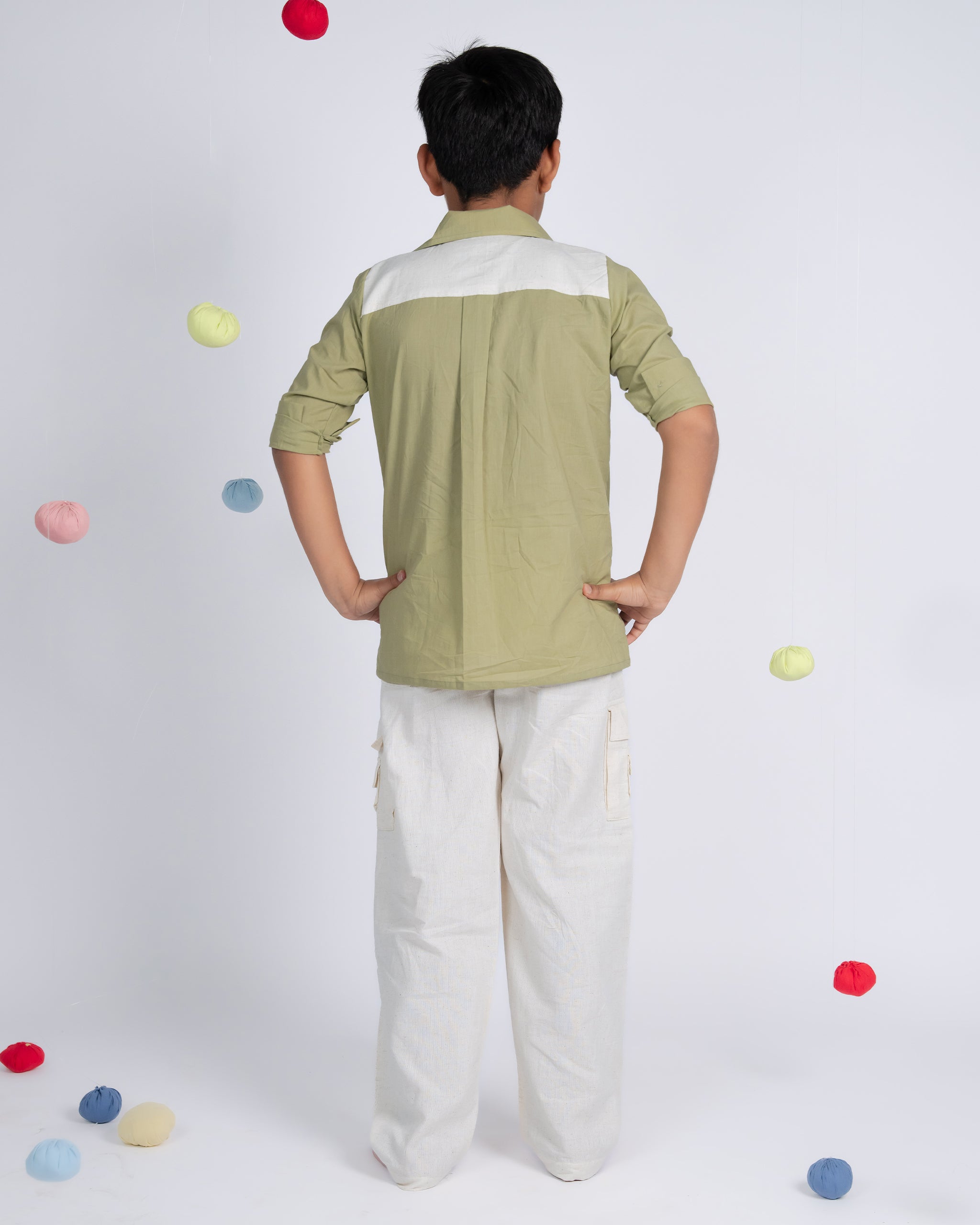 Classic Charm Co-ord Set - Green Beige