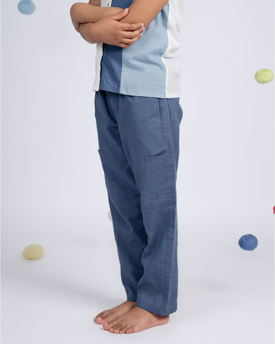 Urban Boy Co-ord Set - Whitw Blue