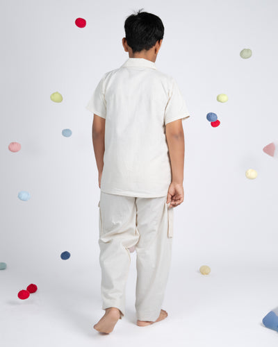 Urban Boy Co-ord Set - Beige Green