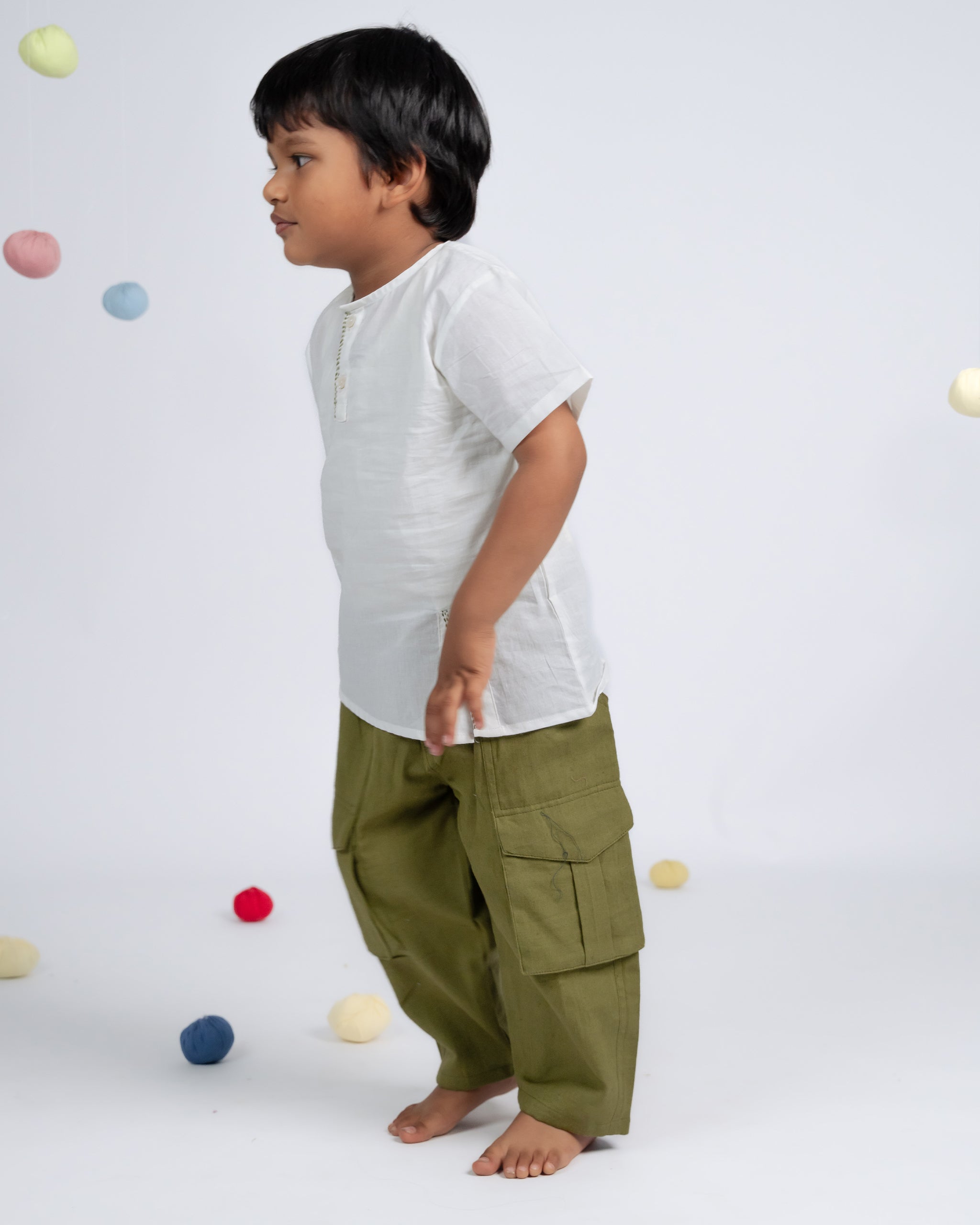 Signature Boy Co-ord Set - White / Green